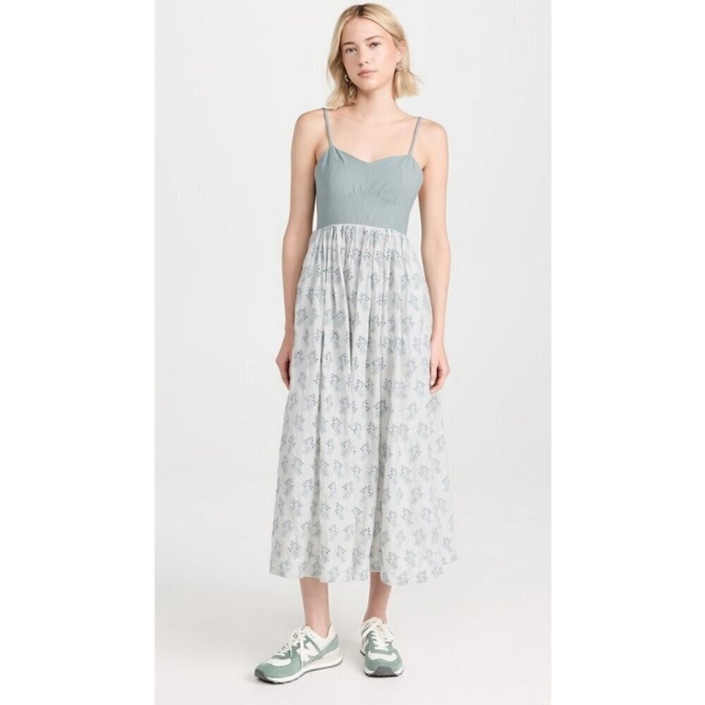 💕THE GREAT.💕 The Camelia Dress ~ Crystal Blue Size 3 = Large NWT - Picture 8 of 16